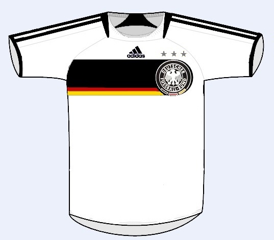 Deutschland Home 2007 - 2009 Adidas